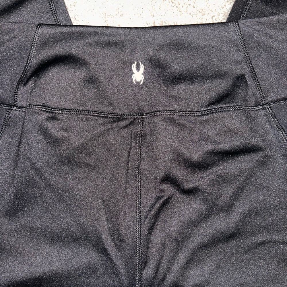 Spyder Active Black Athletic Women's Fleece Lined Leggings